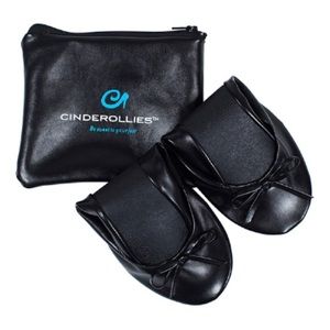 NWT Black Cinderollies Foldable Ballet Flats